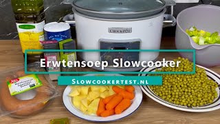 Erwtensoep Slowcooker  Recept [upl. by Mccormick]