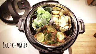 Instant Pot easy salmon and steamed vegetables [upl. by Photina]