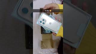 i fon 16 pro unboxing ✨ 16pro apple ifon trending viralvideo youtubeshorts [upl. by Levenson]