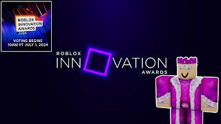 🔴LIVE Roblox innvoations 2024 Voting🔴 [upl. by Onibag751]