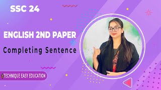 SSC 2024 I English 2nd Paper I Completing Sentence [upl. by Shulamith822]