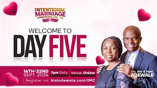 Intentional Marriage Conference IMC With Bisi Adewale Day Five [upl. by Felt]