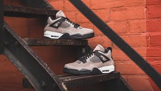 Air Jordan 4 Retro quotTaupe Hazequot Review amp OnFeet [upl. by Antoinetta]