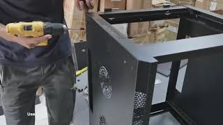 Complete Assembly Procedure for 9U Wall Mounted Network Cabinet Double Section [upl. by Derayne677]