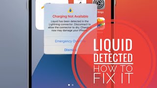 How to Fix Liquid Detected In iPhone Connector Bug Charging Not Available [upl. by Donald]