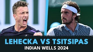 Jiri Lehecka Upsets Stefanos Tsitsipas 🔥  Indian Wells 2024 Highlights [upl. by Ventura]