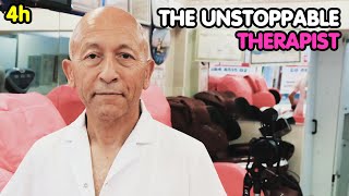 ASMR Pink Barber  4 hours of the UNSTOPPABLE THERAPIST 😴 SLEEP AID VIDEO [upl. by Nnylyaj273]