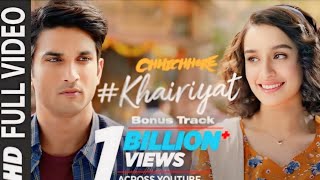 KHARIYAT BONUS TRACK  CHHICHHORE  Sushant Shraddha  full song music  4kHD [upl. by Eugor]