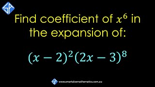 How to find coefficient of x6 in binomial expansion of x222x38 [upl. by Hgierb]