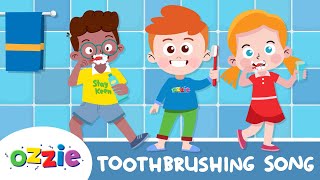 Brush Your Teeth Song  Toothbrushing Song For Kids with Timer [upl. by Teressa]