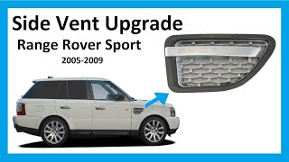 How to fit 2010 Autobiography side vents to a 200509 Range Rover Sport [upl. by Areemas400]