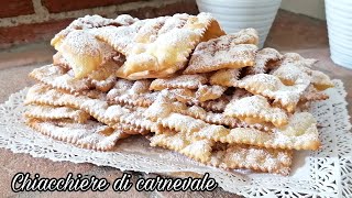 CHIACCHIERE DI CARNEVALE LEGGERE E FRIABILI 🎭 [upl. by Auguste399]