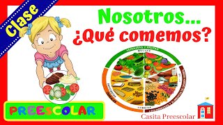 El PLATO DEL BIEN COMER Nosotros ¿Qué comemos Aprendeencasa [upl. by Kung]