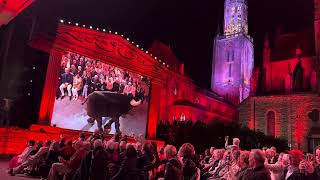 Oh no Spanish bull attacks André Rieu at Vrijthof Maastricht live concert 2024 [upl. by Portia]