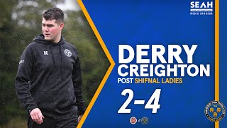 POST SHIFNAL  DERRY CREIGHTON [upl. by Egiarc]