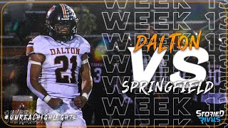 HIGH SCHOOL FOOTBALL  Dalton vs Springfield  Playoff HIGHLIGHT [upl. by Nnav]