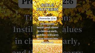 Proverbs 226 🙏 short prayer proverbs [upl. by Burhans747]