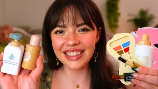 ASMR Wooden Skincare amp Makeup for Sleep layered sounds pampering [upl. by Atled]