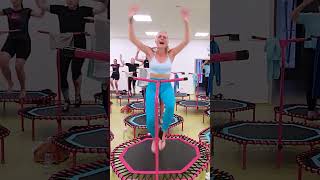 How to get slim  Jumping fitness class 41  Rebound workout fitness on trampoline  Cardio [upl. by Annawad]