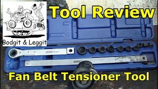 tool review fan belt tensioner toolserpentine beltbodgit and leggit garage [upl. by Myer]