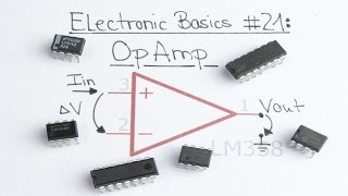 Electronic Basics 21 OpAmp Operational Amplifier [upl. by Akinimod548]