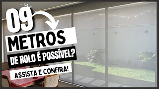 Cortina  Persiana rolo com  de 9 metros é possível Vejamos… [upl. by Myrt]