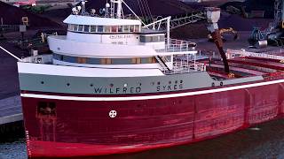 Boat Spotting in Toledo Loading the 75YearOld Wilfred Sykes [upl. by Adnopoz]