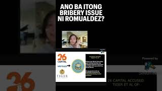 ANO BA ITONG BRIBERY ISSUE NI ROMUALDEZ [upl. by Aciretnahs]