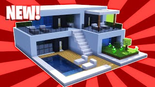 Minecraft  How To Build a Small Modern House Tutorial 41 [upl. by Odelet]