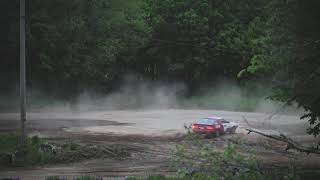 A 1987 Mitsubishi Starion Rally Car Does Donuts In The Dirt [upl. by Myrta]