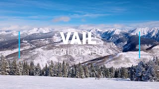 Vail Skiing Colorado  4K video [upl. by Annovahs488]