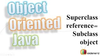 54 Java SuperClass Reference Variable [upl. by Naro]