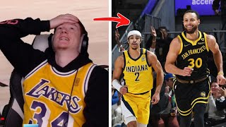 ZTAY reacts to Pacers vs Warriors [upl. by Artenra]