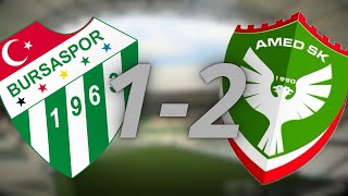 BURSASPOR 1 AMEDSPOR 2 TÜRKİYE KUPASI 31 OCAK 2016 [upl. by Anitsyrhc765]