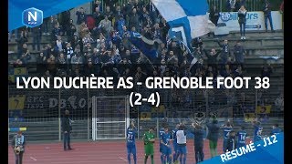 J12  Lyon Duchère AS  Grenoble Foot 38 24 le résumé I FFF 2017 [upl. by Ahsuoj355]