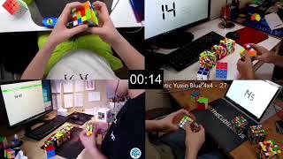 Tymon Kolasinski vs Feliks Zemdegs vs Max Park vs Kevin Hays 2x27x7 relay [upl. by Lovash774]