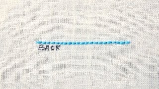 How to Back Stitch [upl. by Nylrak]