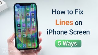 How to Fix Lines on iPhone Screen  5 Ways to Fix It  2024 Full Guide [upl. by Arodoet]