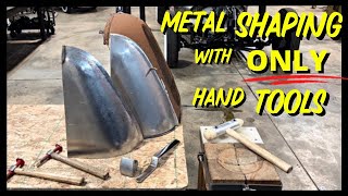 Metal Shaping with ONLY Hand Tools STEP BY STEP How To Make Compound Curves [upl. by Aciamaj]