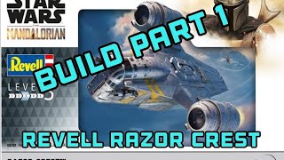 Part 1 of the Revell Mandalorian Razor Crest build series Lets start building [upl. by Arhez456]