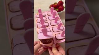 Best popsicle recipe🍓Only 3 ingredients😍Recipe video attached easyrecipe homemade fyp food [upl. by Jana]