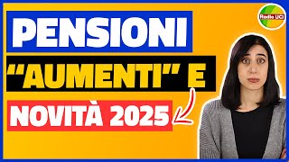 RIFORMA PENSIONI 2025 MANOVRA RIVALUTAZIONE PENSIONI MINIME INVALIDITÀ CIVILE ASSEGNO SOCIALE [upl. by Oz654]