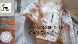 come fare chiacchiere di carnevale ricetta semplice e veloce cucinatipica [upl. by Shani]