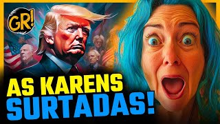 KAREN FESTIVAL AS MELHORES REAÇÕES A VITÓRIA DE TRUMP [upl. by Nailimixam]