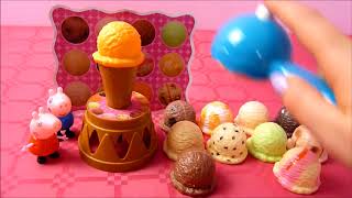 Ice Cream Cones Playset for kids  Peppa Pig ice cream [upl. by Harald]