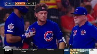 Albert Almora Jr in Tears after striking Little Girl with 100 MPH Foul Ball [upl. by Llenyar]