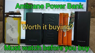 Ambrane Power Bank must watch before you buywhat is inside the ambrane power bank build quality [upl. by Kevan]