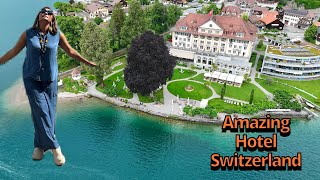 Amazing Hotel Interlaken Switzerland With A Private Lake [upl. by Zuckerman]