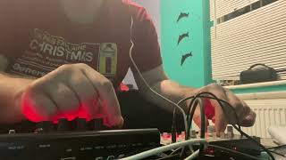 Lxr2 and volca bass Gritty acid overdriven techno by the janitor 😉 [upl. by Lissak971]