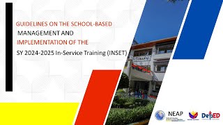 Guidelines on the School Based Management and Implementation of 2024 In Service Training INSET [upl. by Einttirb]